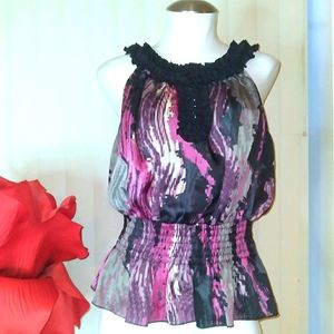 👚IT'S A SALE!! PEPLUM STYLE PRINT TOP👚